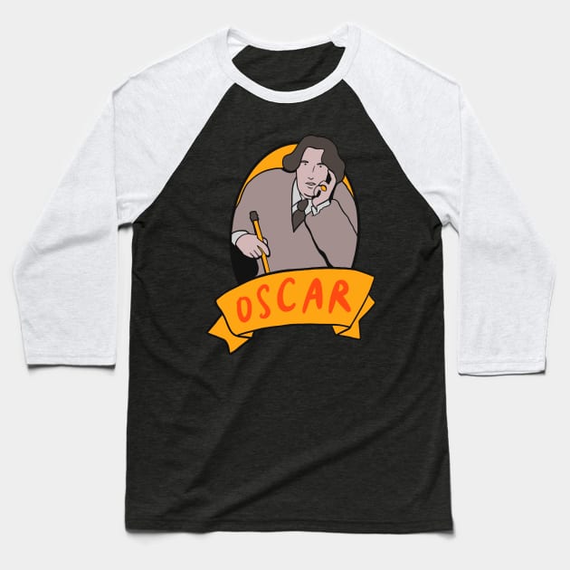 Oscar Wilde Baseball T-Shirt by isstgeschichte